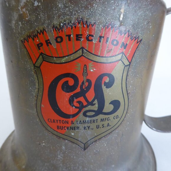 ANTIQUE VINTAGE C&L CLAYTON & LAMBERT BRASS BLOW TORCH FUEL PUMP - Picture 14 of 14